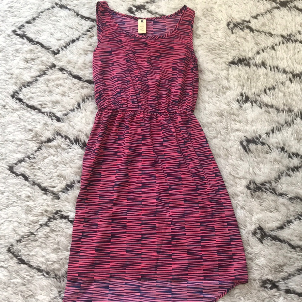 Pink and Navy Dress